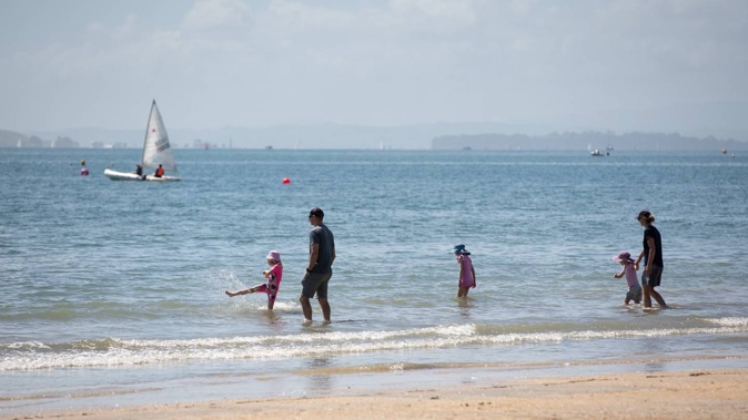 Takapuna Beach is now safe for swimming. Photo / Sylvie Whinray