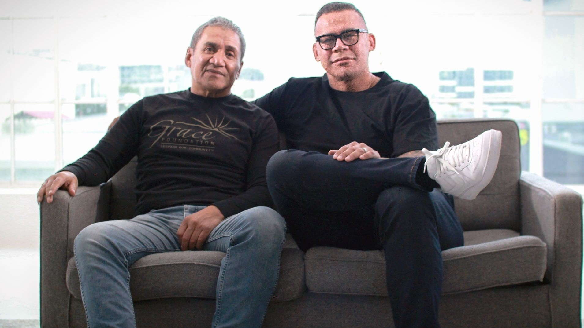 Dave Letele Senior and Dave Letele Junior. Photo / Supplied