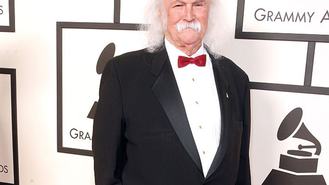 David Crosby at the Grammy Awards in 2016 in Los Angeles, California. He died today age 81. Photo / Getty Images