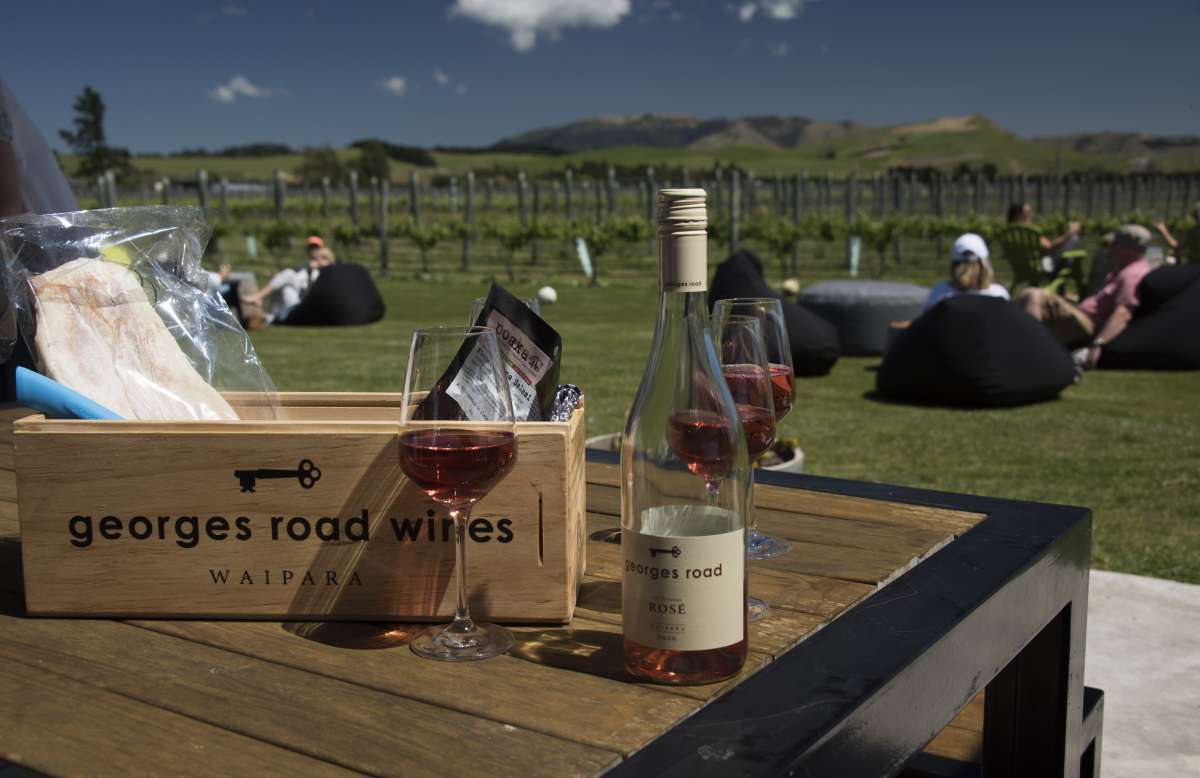 Vino time at Georges Road Wines. Image supplied