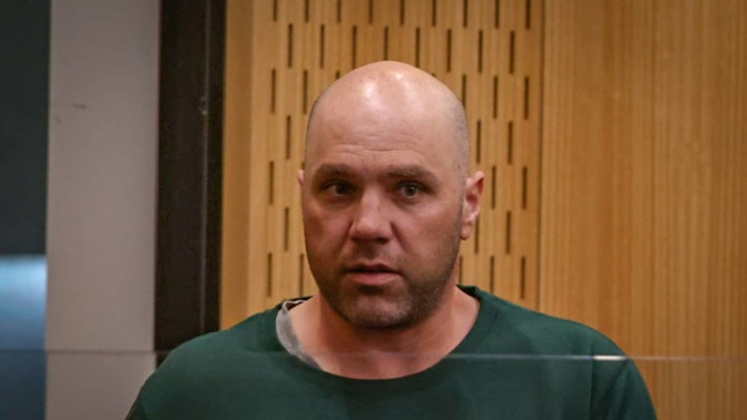 Joseph Brider is sentenced in the High Court at Christchurch for murder. Photo / John Kirk-Anderson/ Pool