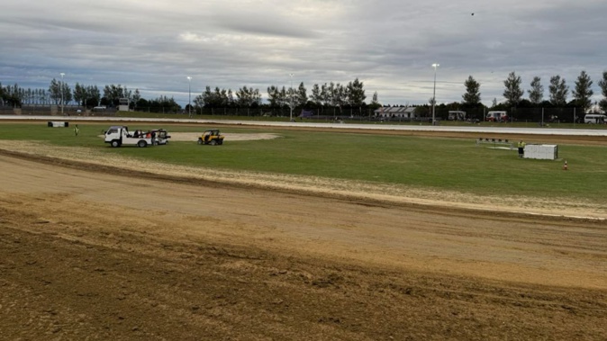 A man is in hospital with critical injuries after a crash at Ruapuna Speedway. Photo / Facebook