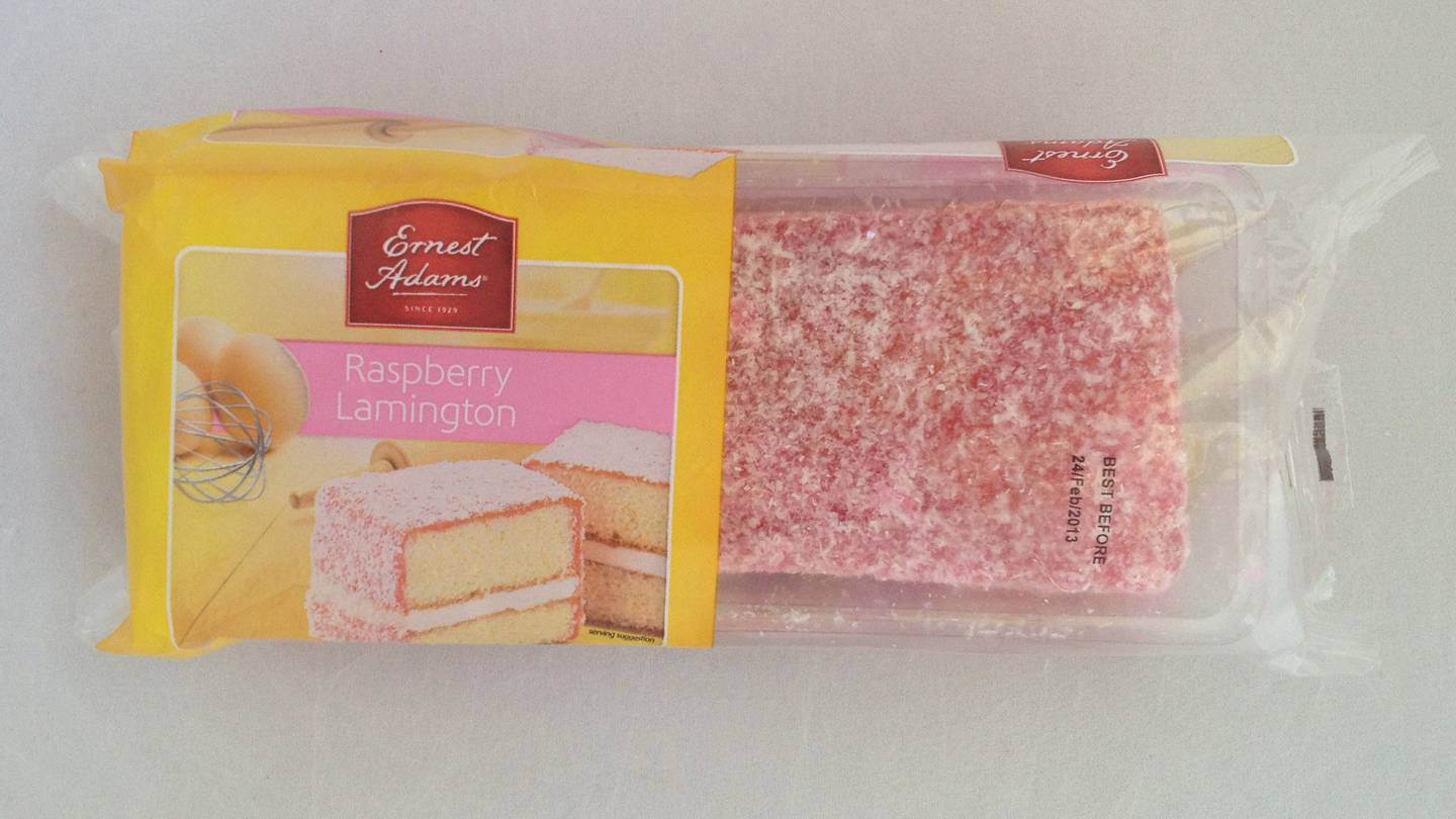Ernest Adams Raspberry Lamington. (Photo / NZ Herald)