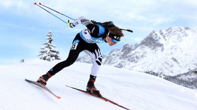 Campbell Wright in action during the 10km sprint in Austria this in early December. Photo / Getty Images