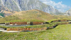 An artist's impression of a lodge development on land Peter Thiel owns in Wānaka.