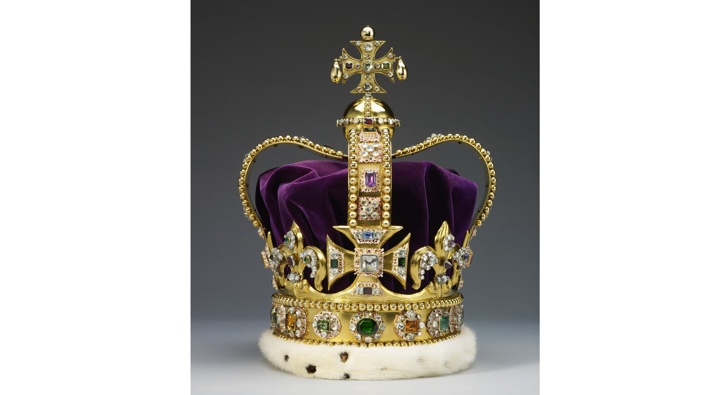 St Edward's Crown which will be worn by King Charles III on his Coronation on May 6, 2023. (Photo / AP)