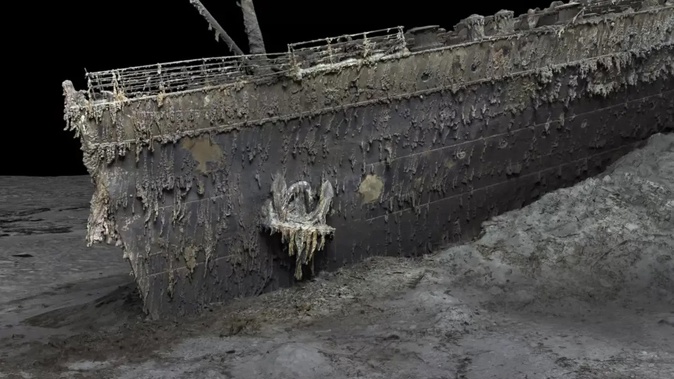 The Titanic has been preserved as a digital, 3D scan in astounding detail. Photo / Atlantic Productions, Magellan
