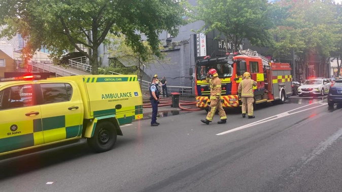 A badly burned man was taken to Middlemore Hospital in critical condition. Photo / Supplied