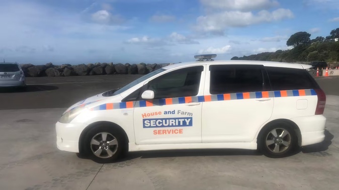 The authority said Brent and Alison Shaw should have paid for the right security licence before they paid to have signwriting on their car. Photo / Facebook