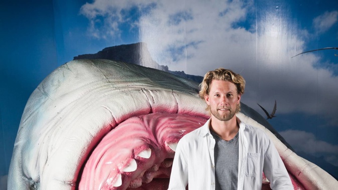 Shark researcher Dr Riley Elliott. Photo / New Zealand Herald