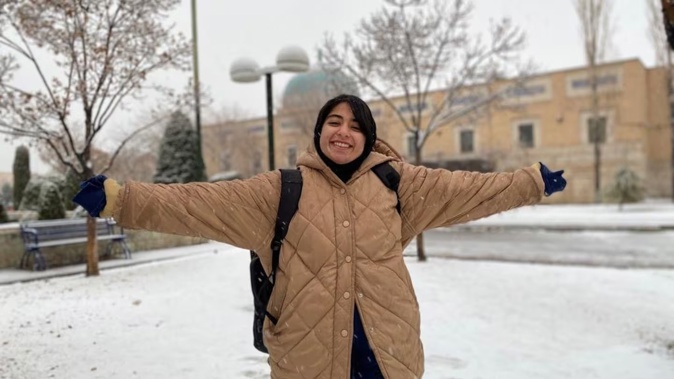 Parnia Abbasi, 23, was killed by an Israeli strike at her apartment building in the Sattarkhan neighbourhood on Friday. Photo / the Washington Post