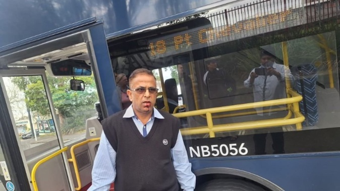Raj Trehan has been driving buses in Auckland for five years and has seen his share of unruly passengers. But until now he'd never been attacked. Photo / Supplied