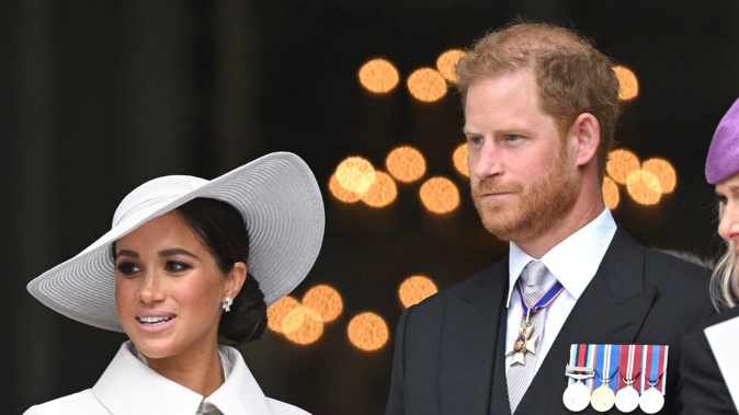 Royal commentator Lady Colin Campbell also claimed Harry and Meghan were "avoided like the plague" at a number of Jubilee events. (Photo / Getty Images)