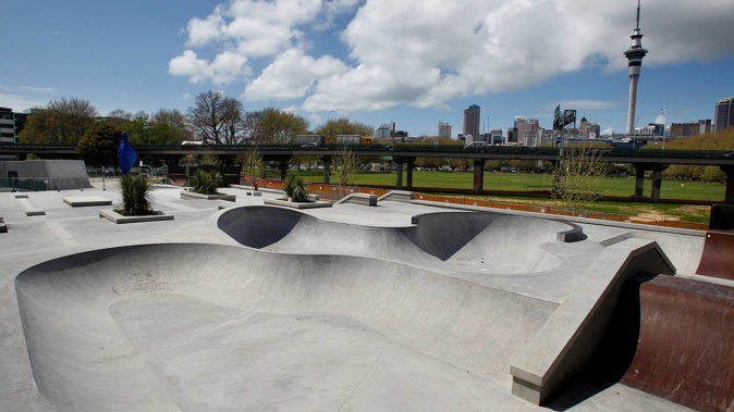 A teenager died after an accident at the Victoria Park skate park in Auckland. Photo / Steven McNicholl