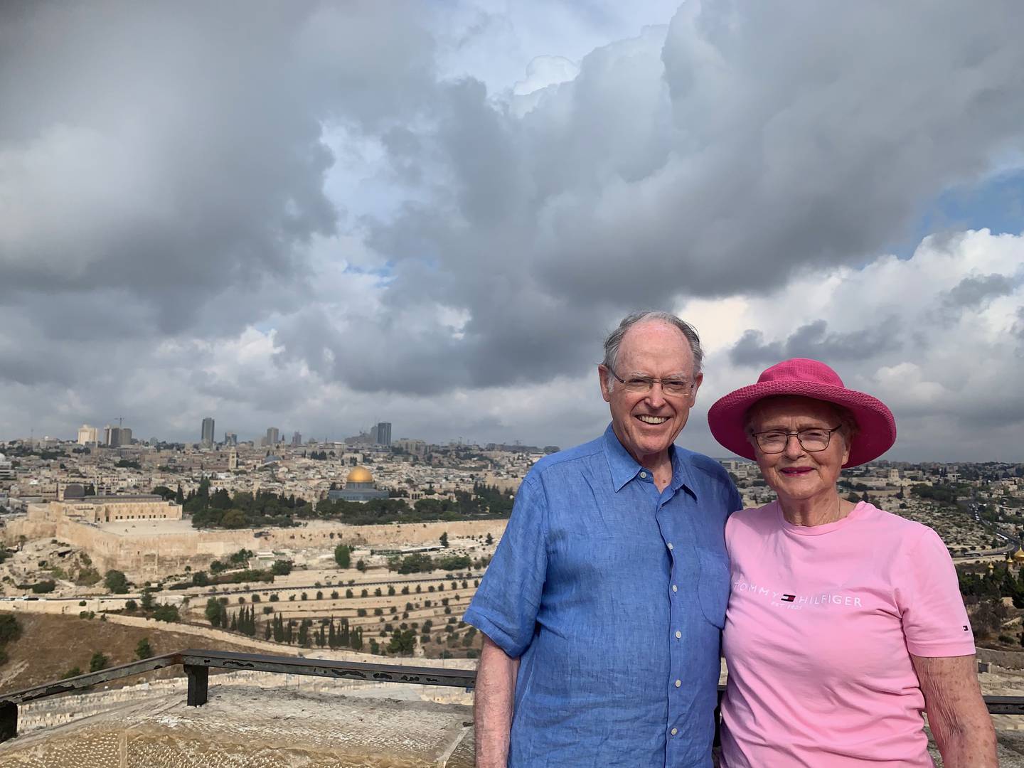 Former Reserve Bank governor and National leader Don Brash (left) and partner Western Bay of Plenty District councillor Margaret Murray-Benge in Jerusalem.