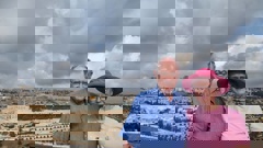 Former Reserve Bank governor and National leader Don Brash (left) and partner Western Bay of Plenty District councillor Margaret Murray-Benge in Jerusalem.