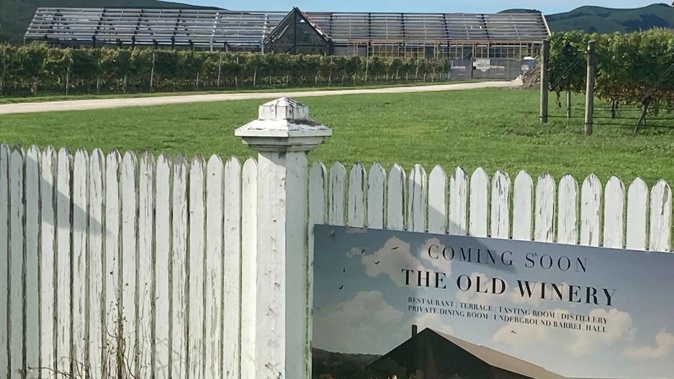 The structure of the new Martinborough building is up, and the roof going on. Photo / Supplied