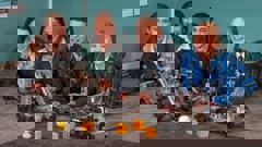 Ella White, Mary-Jane Richards, Jimmy August and Ruby Langford are four of the six Hawke's Bay students selected to be support members for the New Zealand squad attending the First Robotic World Cup held in Houston, Texas, in April. Photo / Paul Taylor