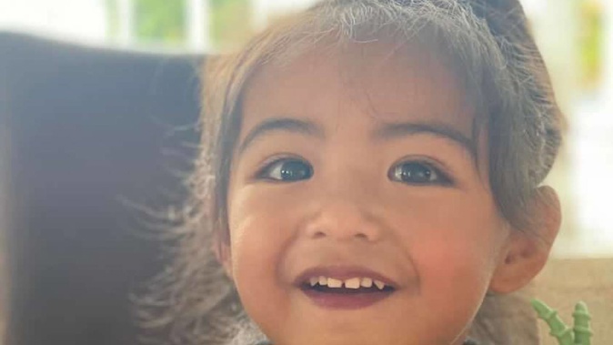 Arapera Moana Aroha Fia, 2, suffered severe injuries that resulted in her death in 2021. Photo / Supplied