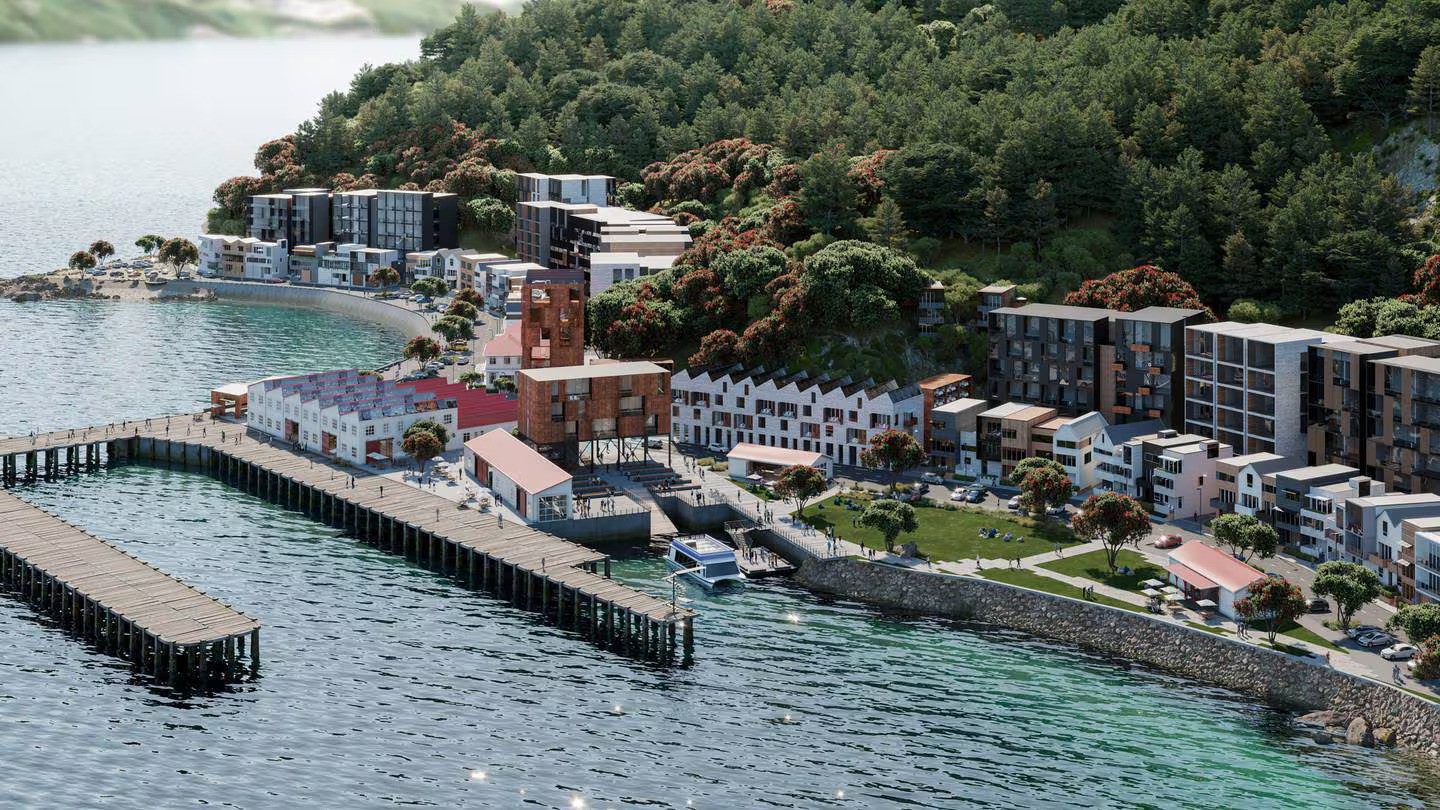An artist's impression of the original proposed development at Shelly Bay. Image / Supplied