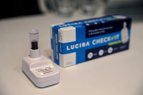 A Lucira Check It Covid test. Photo / Alex Burton