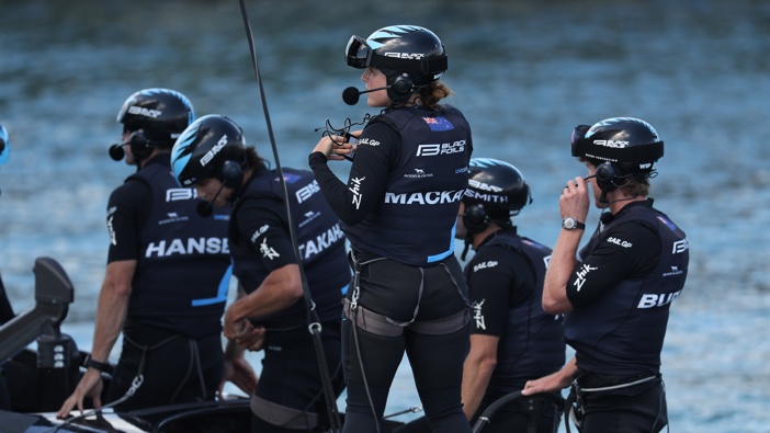 Liv Mackay of New Zealand during SailGP Auckland on January 18, 2025 in Auckland, New Zealand. (Photo by Phil Walter/Getty Images)