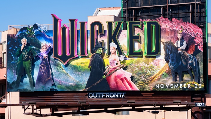 A view of a "Wicked" billboard on November 20, 2024 in Hollywood, California. (Photo by AaronP/Bauer-Griffin/GC Images)