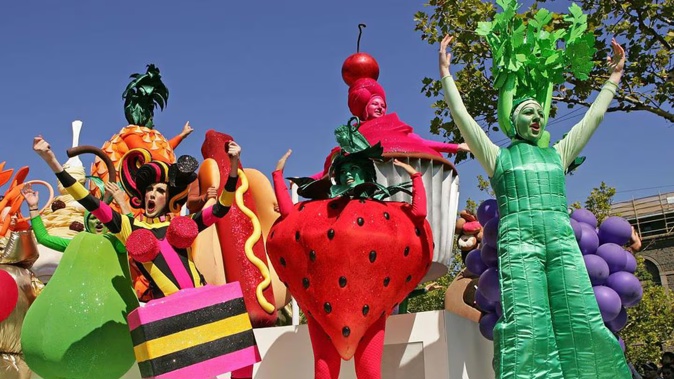 Melbourne's Moomba Parade was cancelled on Saturday due to concerns about the heat. Photo / Getty Images