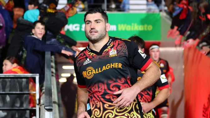 Luke Jacobson has re-signed with the Chiefs. Photo / Aaron Gillions, Photosport