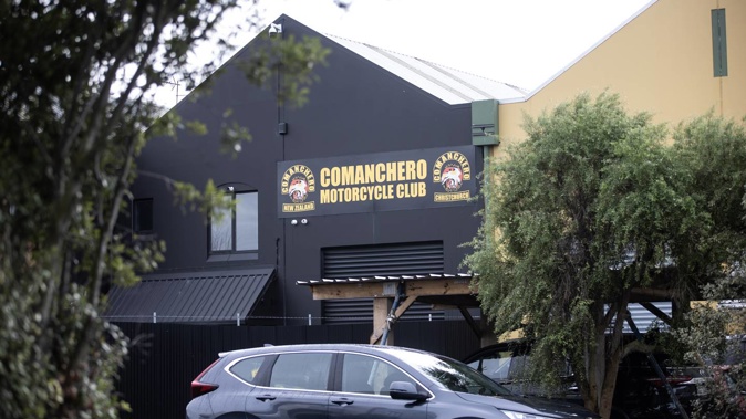 The Comancheros have taken over the Rebels MC’s old Christchurch gang pad. Photo / George Heard