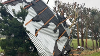 'The roof’s come off!': Family watches in horror as storm tears through house