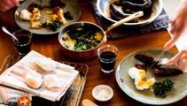 Mike Van de Elzen: Rosti with poached eggs and creamed spinach