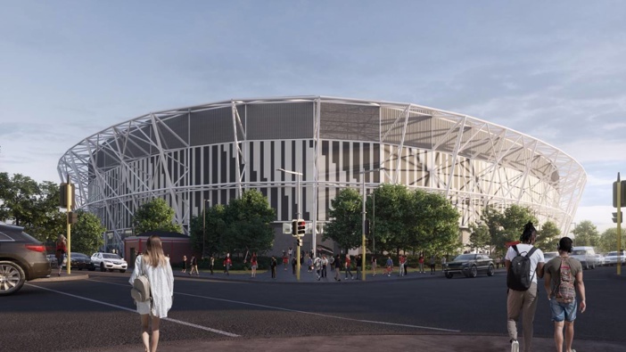 $683 million, Te Kaha Stadium is in the works and the city boasts amenities like the modern Ngā Puna Wai Sports Hub. Photo / Christchurch City Council