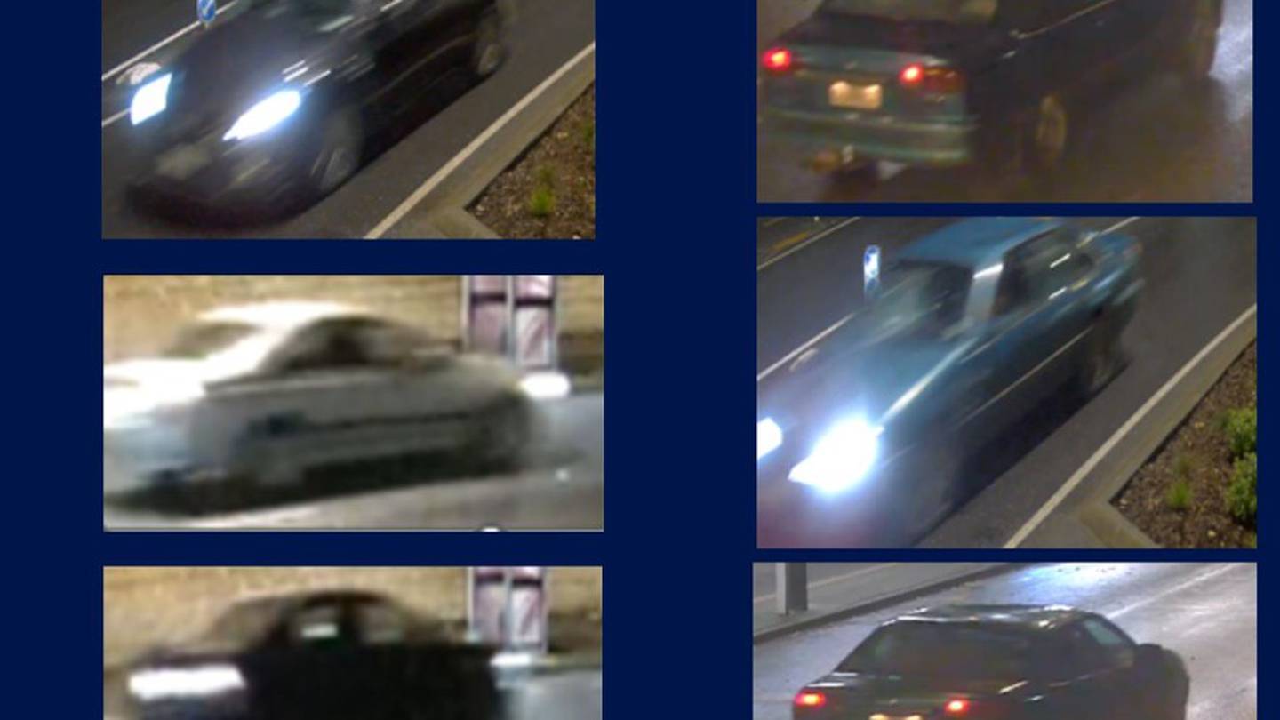 The six vehicles of interest. Photo / NZ Police