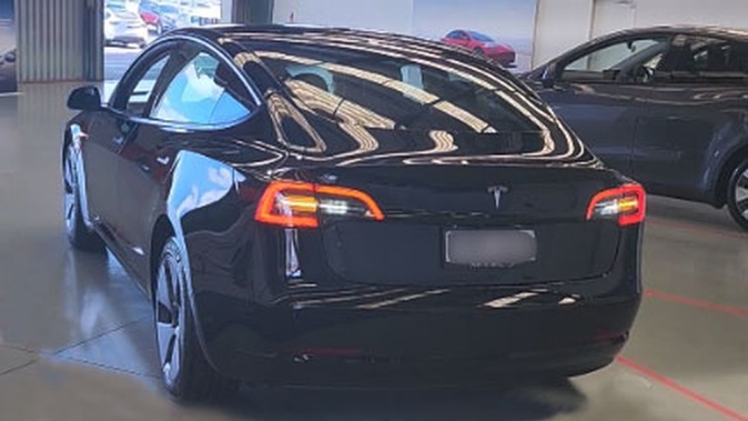 The brand-new Model 3 Tesla had scratches to the paintwork on the day it was collected from the showroom.