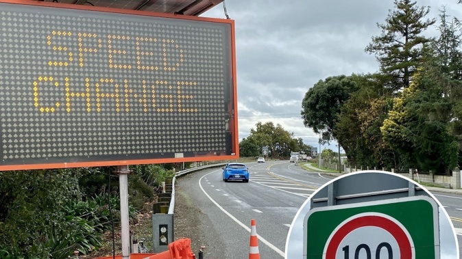 The speed limit on State Highway 51 between Napier and Clive went from 80km/h to 100km/h on Thursday night/Friday morning. Photo / Jack Riddell
