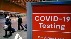 Covid-19 tests before entering the US were ditched earlier this week. Photo / AP