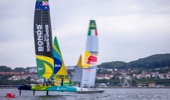 The international Sail GP racing series will hold its first races in Germany on 16 and 17 August 2025 off the island of Rügen. Photo: Jens Büttner/dpa (Photo by Jens Büttner/picture alliance via Getty Images)