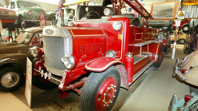 The 1923 Dennis fire appliance at the British Car Museum, Haumoana, in 2016. Photo / Warren Buckland