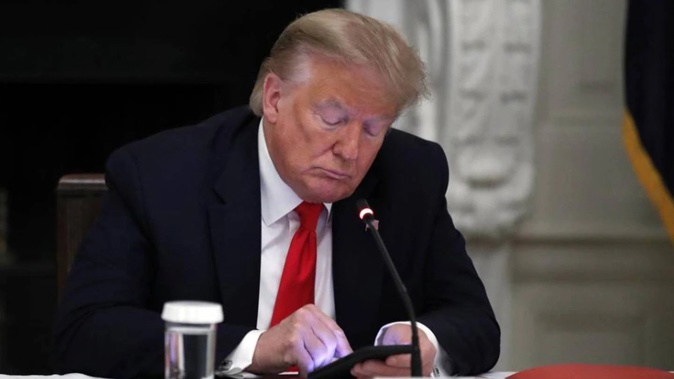 Donald Trump sued Twitter, Facebook and Google's YouTube in July 2021, claiming they illegally censored him. Photo / AP