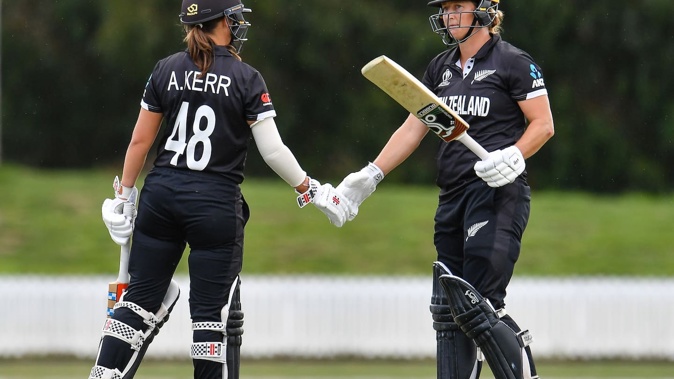 Amelia Kerr and Sophie Devine will miss the start of the England series. Photo / Photosport