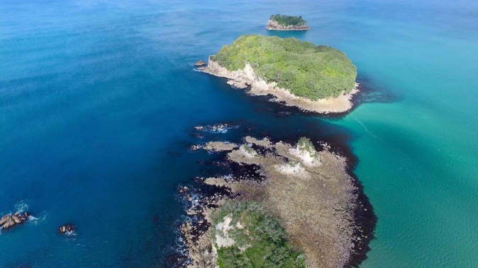 Whangamata's offshore islands, with Hauturu Island at front. Photo / Peter West