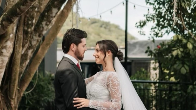 Jackson and Lais Dognini married in March of this year after leaving cloistered life behind. Photo / Laís Dognini