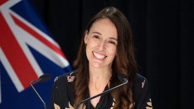 Former Prime Minister Jacinda Ardern smiling during her weekly post-Cabinet press conference at Parliament, Wellington in 2022. Photo / Mark Mitchell