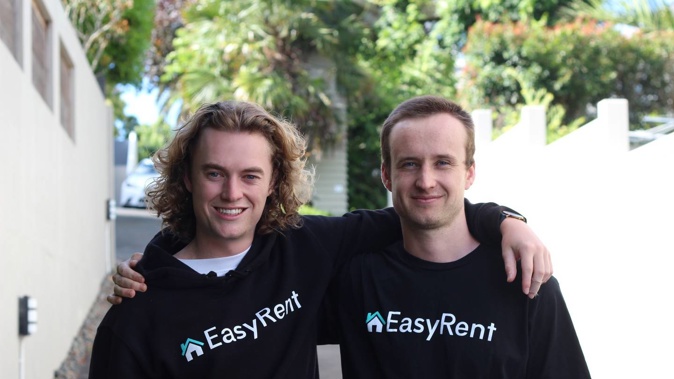 EasyRent co-founders Toby Thomas-Smith (left) and Jack Montgomerie. Photo / File