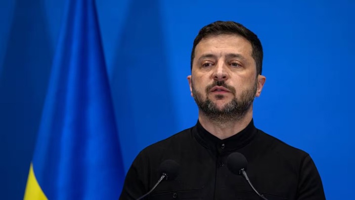 Ukraine's President Volodymyr Zelenskyy has warned Ukraine won't surrender land to Russia to buy peace. Photo / Getty Images