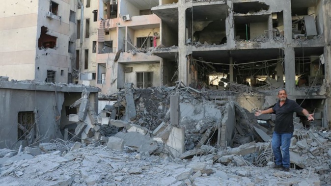 The Israeli military says it is carrying out “precise strikes” on military targets in Iran. The action comes days after its strikes in southern Lebanon left buildings in ruins. Photo / AFP