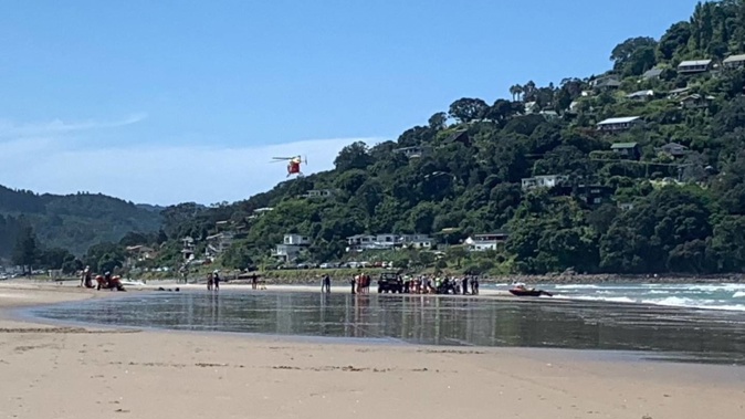 Five people were on a boat in the Coromandel when it flipped earlier in the year. Photo/ Supplied