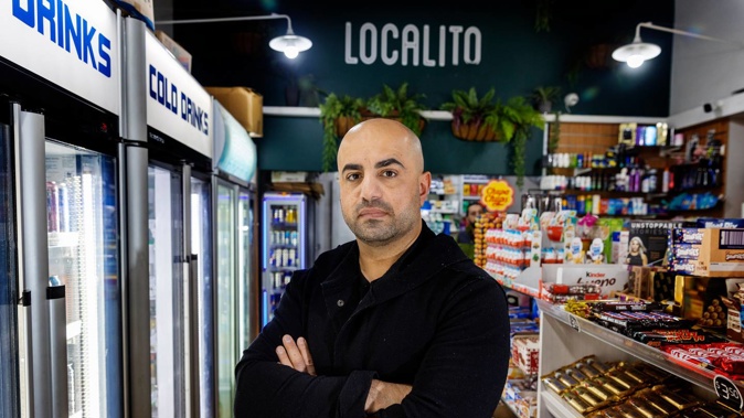Mahmoud Hardan owns six dairies which have been robbed and ransacked numerous times. Photo / NZME