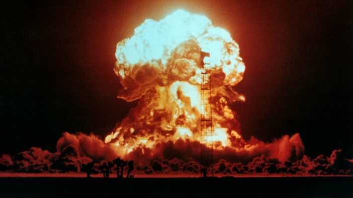 A nuclear explosion in Nevada, the US, in April 1953. A nuclear war in the Northern Hemisphere is among the threats that Kiwis feel NZ should prepare for. Photo / US Department of Energy